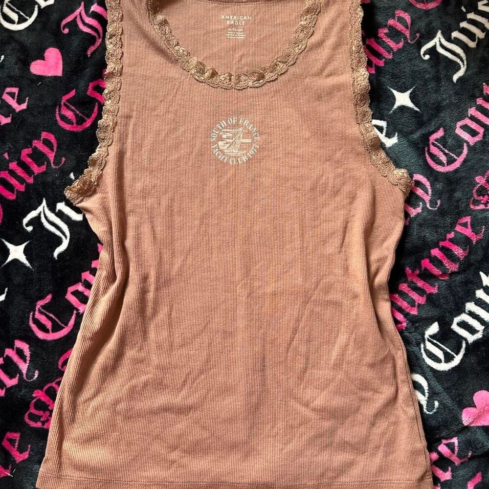 American-eagle Women's Pink and Tan Vest